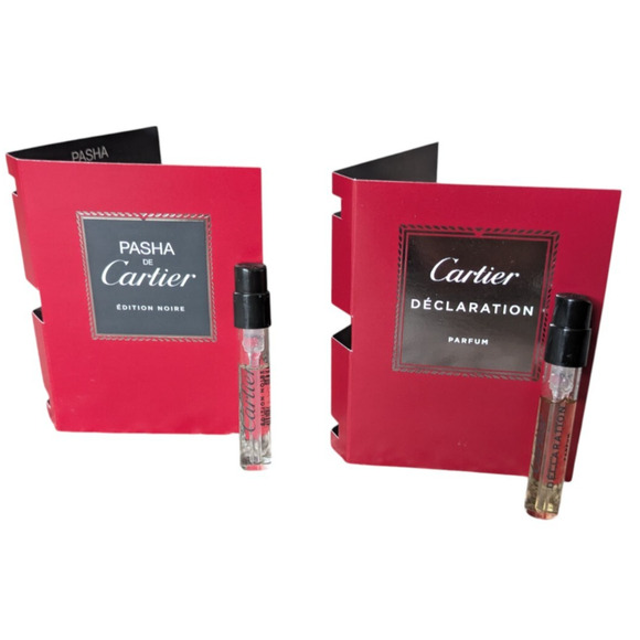 Cartier Pasha Edition Noire and Declaration Parfum Samples 1.5mL 0.05 fl oz - Picture 1 of 10